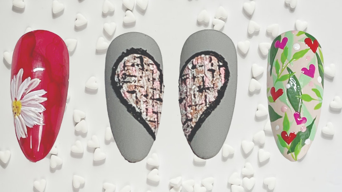 3 Stunning Valentine’s Day Nail Designs