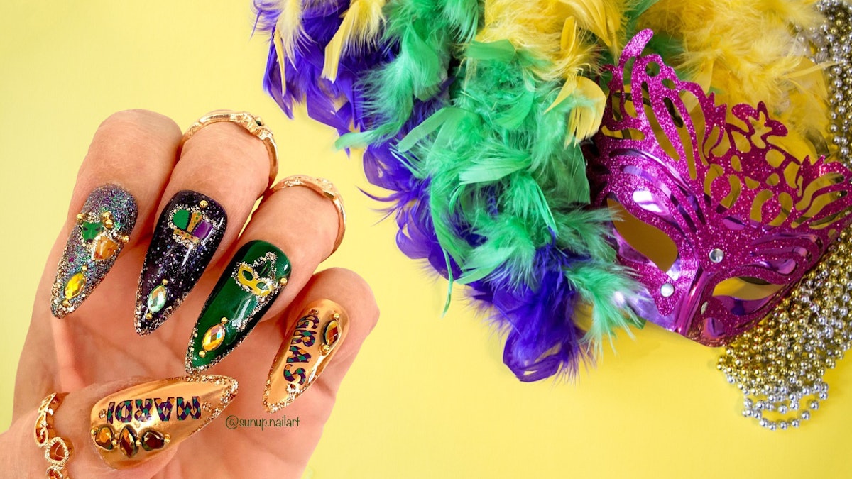 5 Creative Mardi Gras Nail Looks to Try