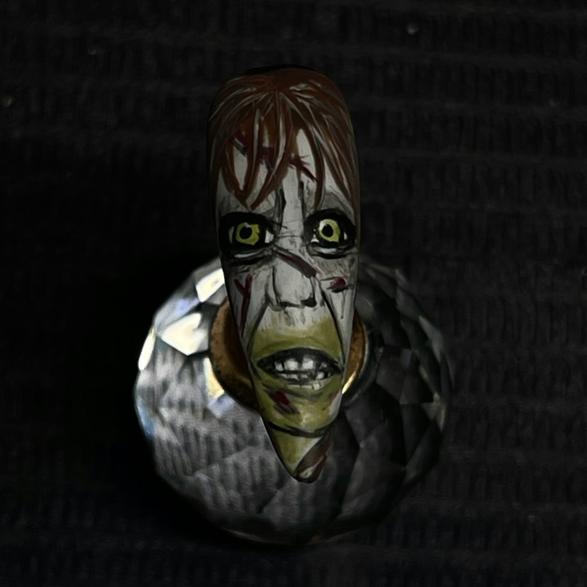 How to Create Regan from 'The Exorcist' Nail Art
