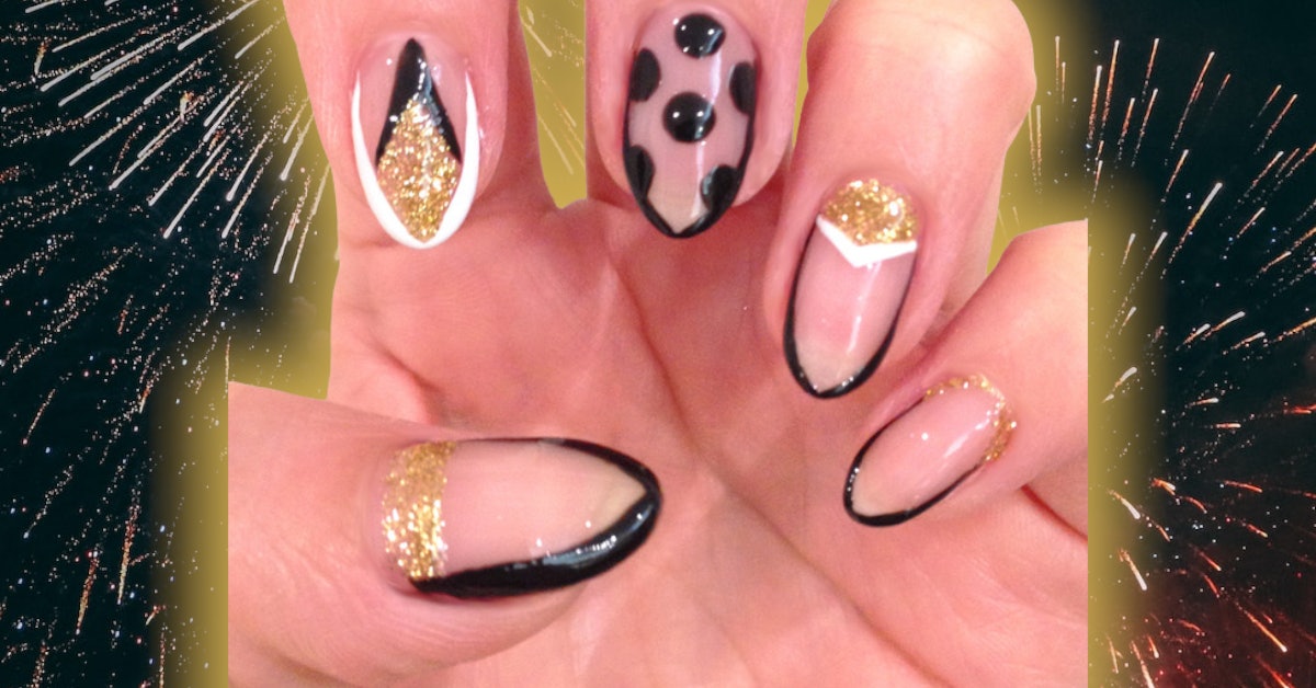 Festive New Year’s Eve Nail Art Tutorial