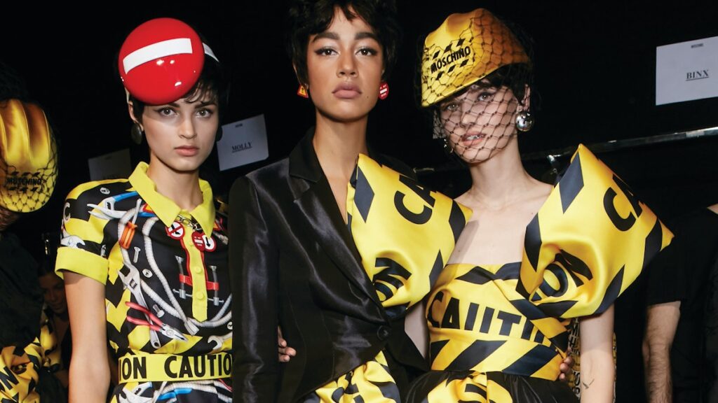 Sartorial Satire: Moschino's Spring Nail Art Muse