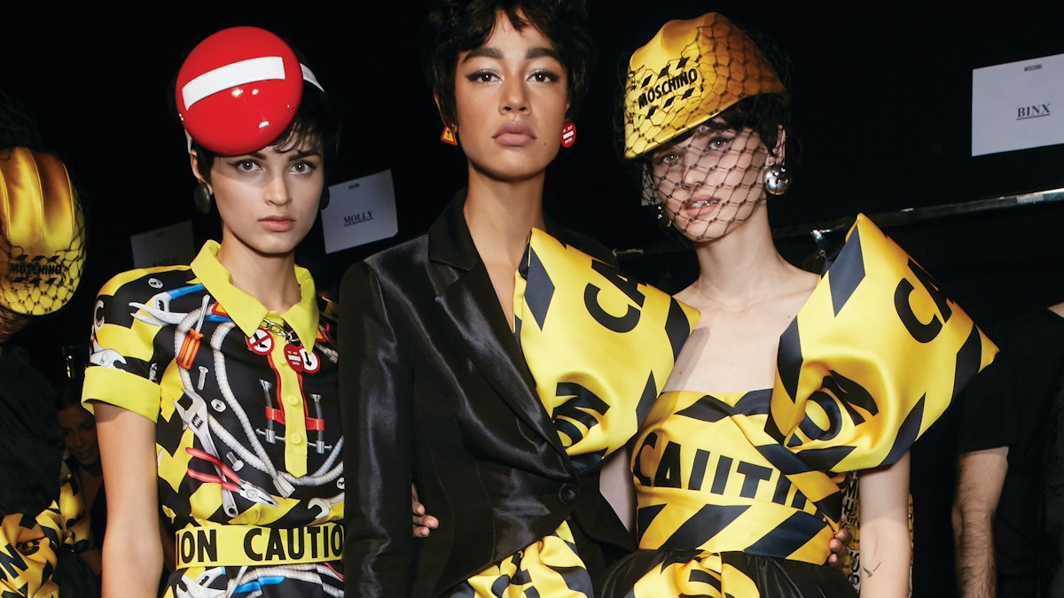 Sartorial Satire: Moschino's Spring Nail Art Muse