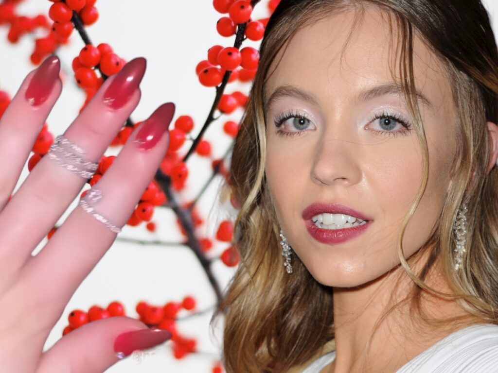 Sydney Sweeney Tests TikTok's Red Nails Theory