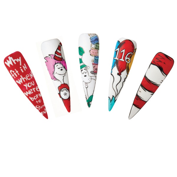 Thalya Miller’s Nail Art Celebrates Dr. Seuss’s Birthday