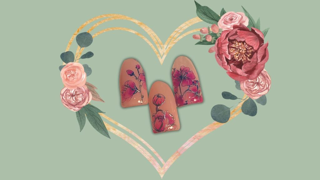 Wedding Watercolor Nail Design Tutorial
